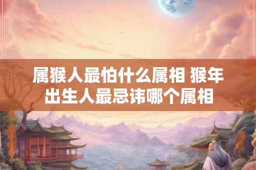 属猴人最怕什么属相 猴年出生人最忌讳哪个属相