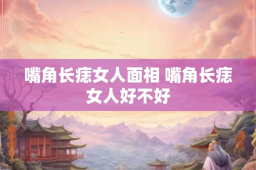 嘴角长痣女人面相 嘴角长痣女人好不好