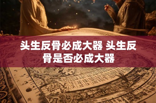 头生反骨必成大器 头生反骨是否必成大器