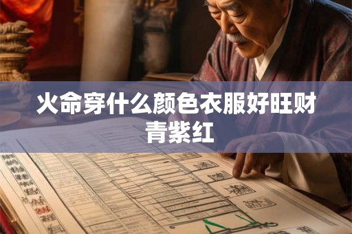 火命穿什么颜色衣服好旺财 青紫红 火命穿什么颜色衣服好旺财 青紫红