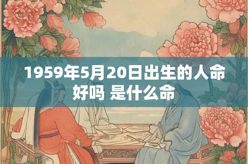1959年5月20日出生的人命好吗 是什么命