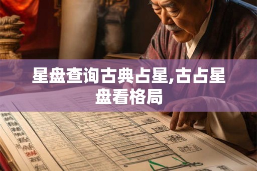 星盘查询古典占星,古占星盘看格局