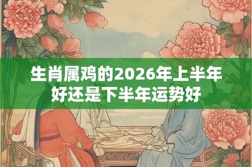 生肖属鸡的2026年上半年好还是下半年运势好