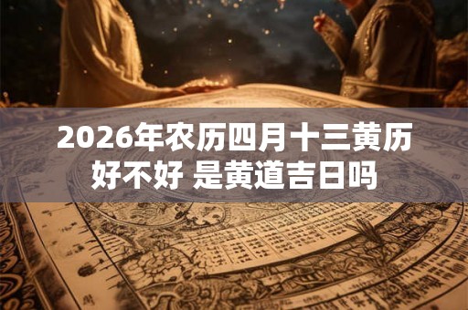 2026年农历四月十三黄历好不好 是黄道吉日吗 2026年农历四月十三黄历好不好 是黄道吉日吗