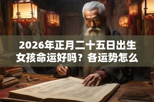 2026年正月二十五日出生女孩命运好吗？各运势怎么样？
