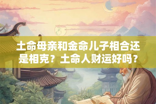 土命母亲和金命儿子相合还是相克?土命人财运好吗? 土命母亲和金命儿子相合还是相克?土命人财运好吗?