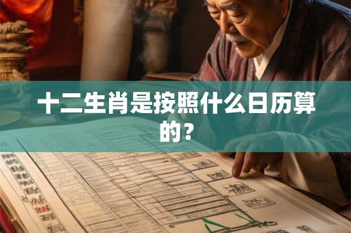 十二生肖是按照什么日历算的? 十二生肖是按照什么日历算的?