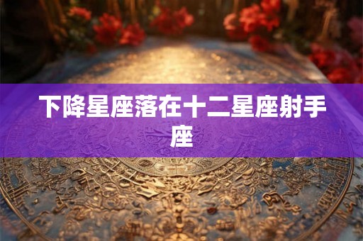 下降星座落在十二星座射手座