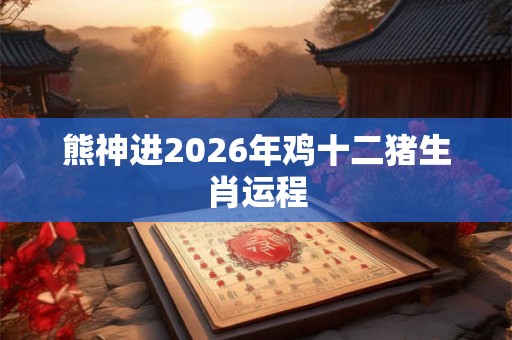 熊神进2026年鸡十二猪生肖运程