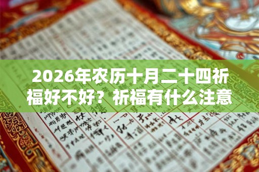 2026年农历十月二十四祈福好不好？祈福有什么注意事项？