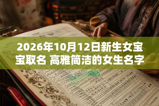 2026年10月12日新生女宝宝取名 高雅简洁的女生名字