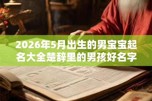 2026年5月出生的男宝宝起名大全楚辞里的男孩好名字