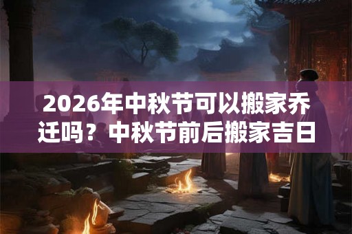 2026年中秋节可以搬家乔迁吗?中秋节前后搬家吉日推荐 2026年中秋节可以搬家乔迁吗?中秋节前后搬家吉日推荐