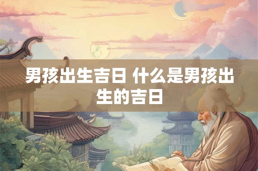 男孩出生吉日 什么是男孩出生的吉日