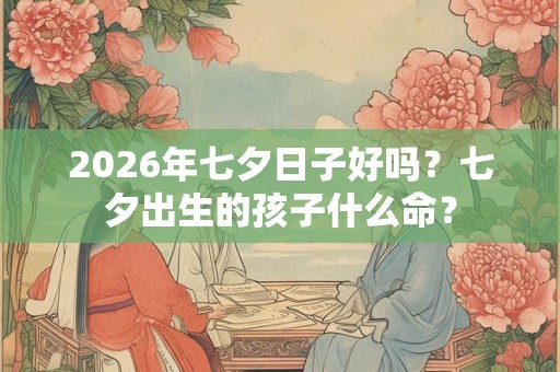 2026年七夕日子好吗？七夕出生的孩子什么命？