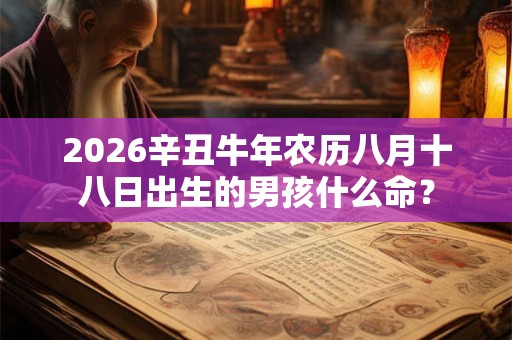 2026辛丑牛年农历八月十八日出生的男孩什么命？