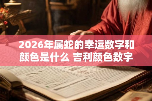 2026年属蛇的幸运数字和颜色是什么 吉利颜色数字查询