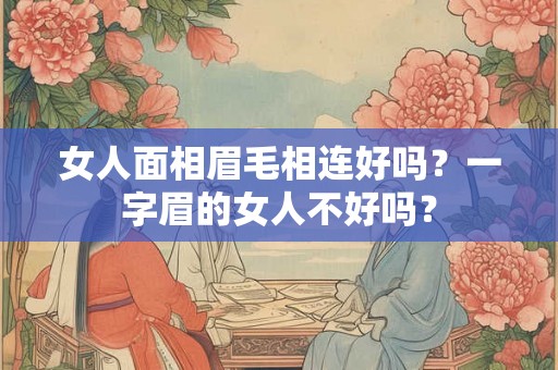 女人面相眉毛相连好吗?一字眉的女人不好吗? 女人面相眉毛相连好吗?一字眉的女人不好吗?