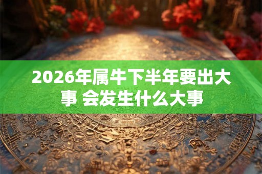 2026年属牛下半年要出大事 会发生什么大事 2026年属牛下半年要出大事 会发生什么大事