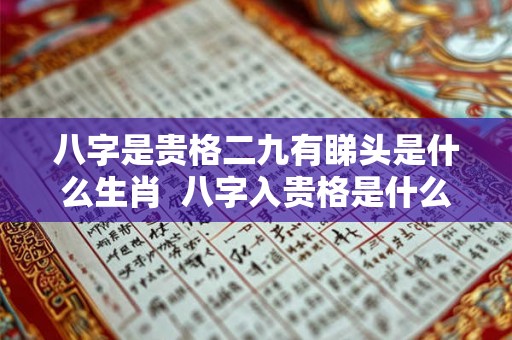 八字是贵格二九有睇头是什么生肖  八字入贵格是什么意思
