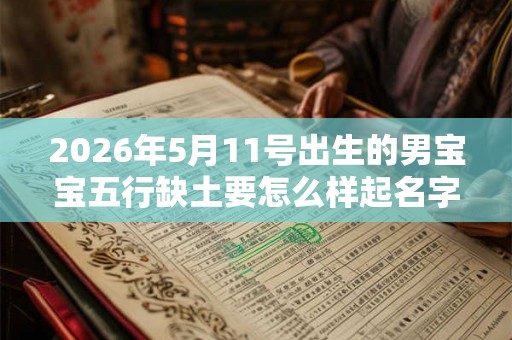 2026年5月11号出生的男宝宝五行缺土要怎么样起名字