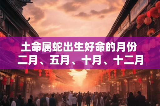 土命属蛇出生好命的月份 二月、五月、十月、十二月 土命属蛇出生好命的月份 二月、五月、十月、十二月