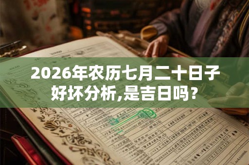 2026年农历七月二十日子好坏分析,是吉日吗？