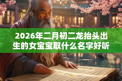 2026年二月初二龙抬头出生的女宝宝取什么名字好听有内涵
