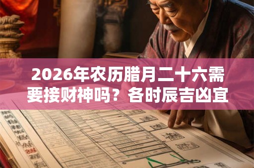 2026年农历腊月二十六需要接财神吗?各时辰吉凶宜忌如何? 2026年农历腊月二十六需要接财神吗?各时辰吉凶宜忌如何?