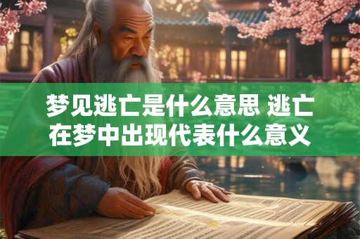 梦见逃亡是什么意思 逃亡在梦中出现代表什么意义