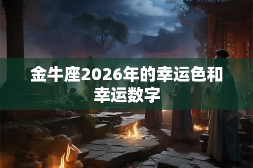 金牛座2026年的幸运色和幸运数字