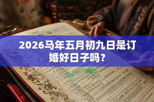 2026马年五月初九日是订婚好日子吗？