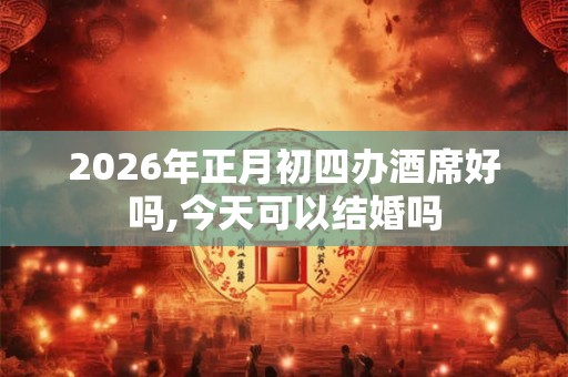 2026年正月初四办酒席好吗,今天可以结婚吗