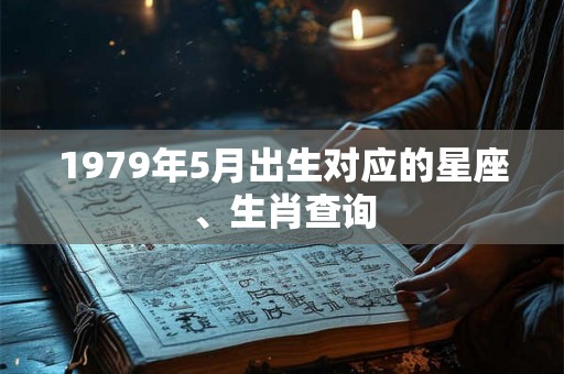 1979年5月出生对应的星座、生肖查询 1979年5月出生对应的星座、生肖查询