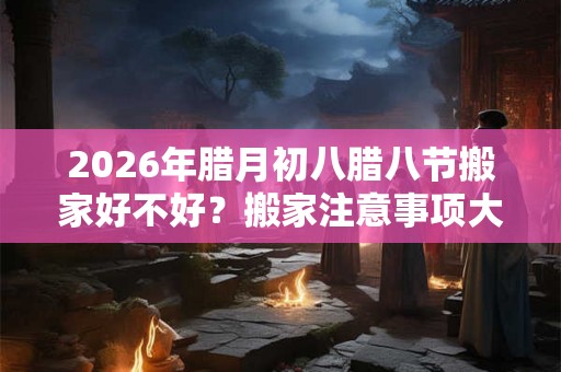 2026年腊月初八腊八节搬家好不好？搬家注意事项大全！