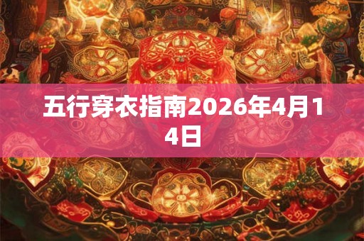 五行穿衣指南2026年4月14日