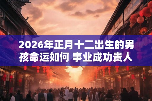 2026年正月十二出生的男孩命运如何 事业成功贵人助