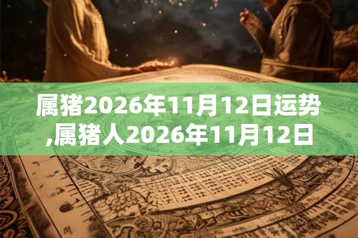 属猪2026年11月12日运势,属猪人2026年11月12日财运,生肖猪2026年11月12日运势