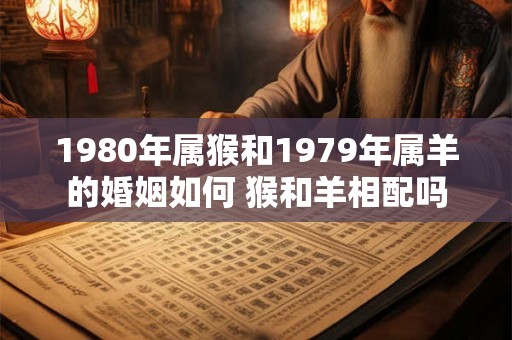 1980年属猴和1979年属羊的婚姻如何 猴和羊相配吗