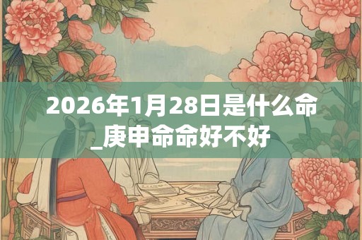 2026年1月28日是什么命_庚申命命好不好