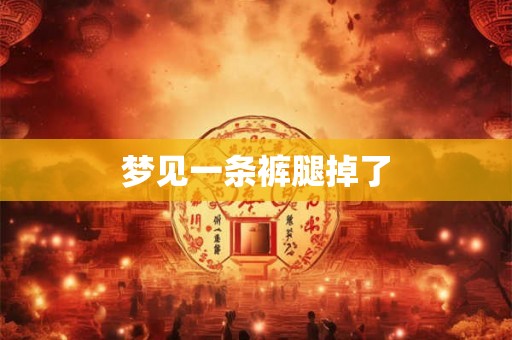 梦见一条裤腿掉了