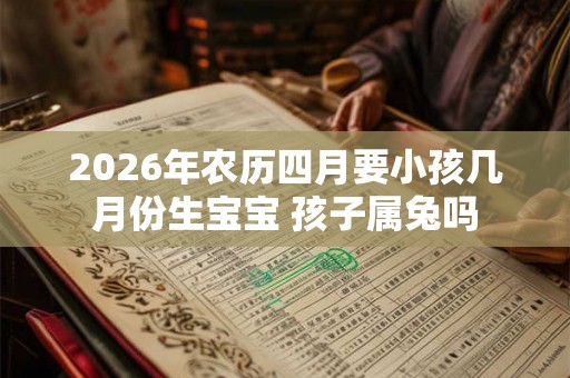 2026年农历四月要小孩几月份生宝宝 孩子属兔吗