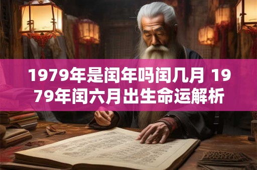 1979年是闰年吗闰几月 1979年闰六月出生命运解析