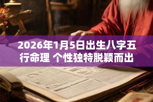 2026年1月5日出生八字五行命理 个性独特脱颖而出