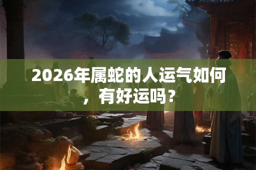 2026年属蛇的人运气如何，有好运吗？