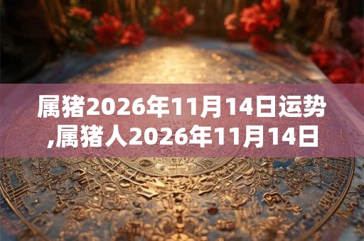 属猪2026年11月14日运势,属猪人2026年11月14日财运,生肖猪2026年11月14日运势 属猪2026年11月14日运势,属猪人2026年11月14日财运,生肖猪2026年11月14日运势