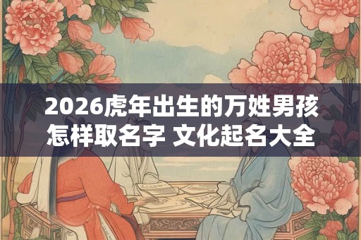 2026虎年出生的万姓男孩怎样取名字 文化起名大全