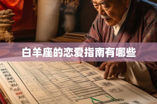 白羊座的恋爱指南有哪些 白羊座的恋爱指南有哪些
