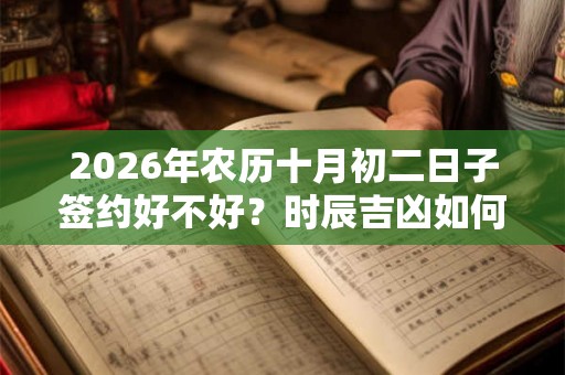 2026年农历十月初二日子签约好不好？时辰吉凶如何？