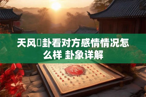 天风姤卦看对方感情情况怎么样 卦象详解 天风姤卦看对方感情情况怎么样 卦象详解